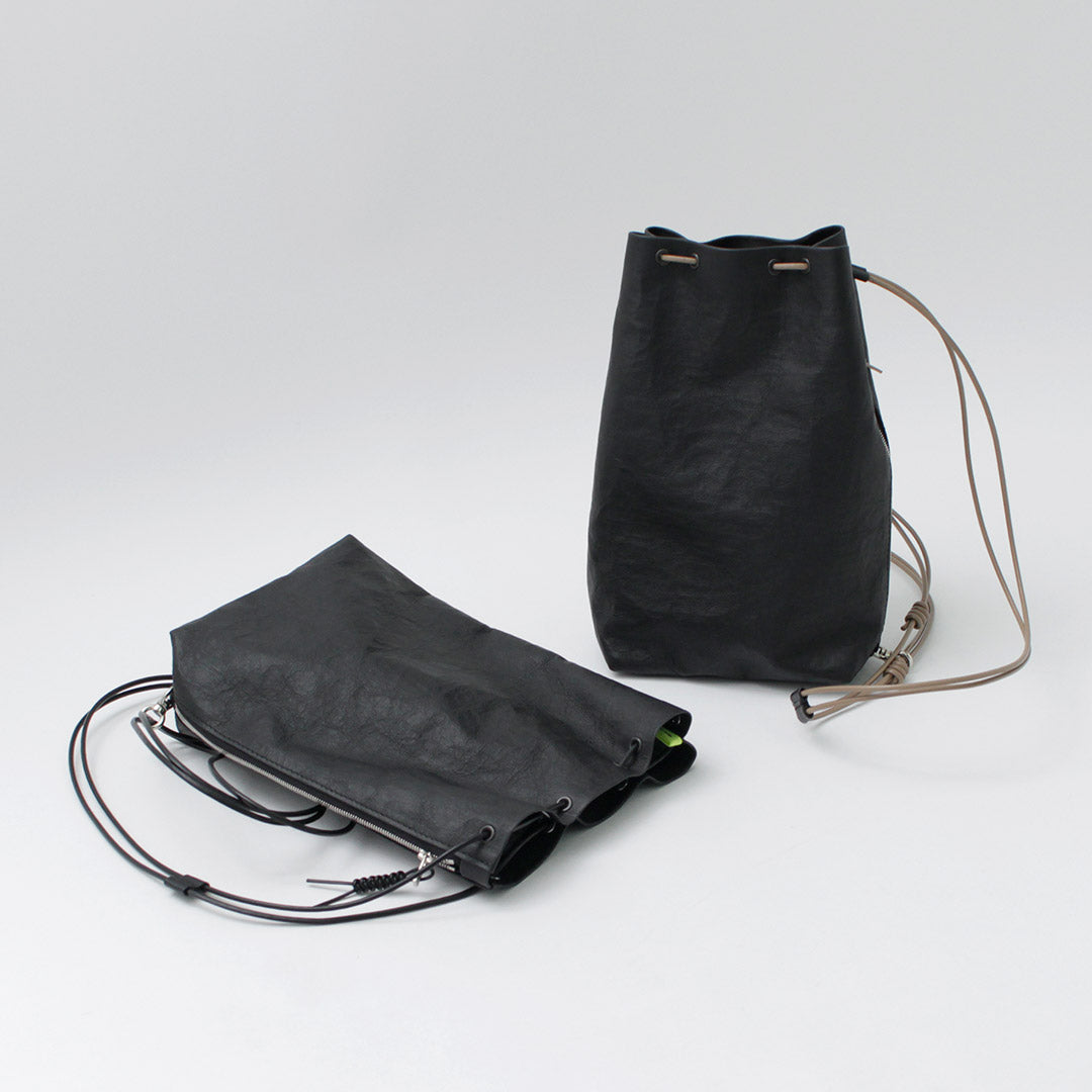 SENTI / Dyneema 皮革抽绳包 L