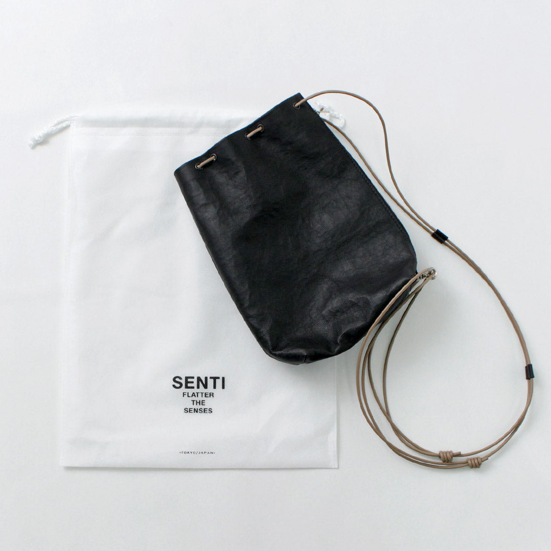 SENTI / Dyneema 皮革抽绳包 L