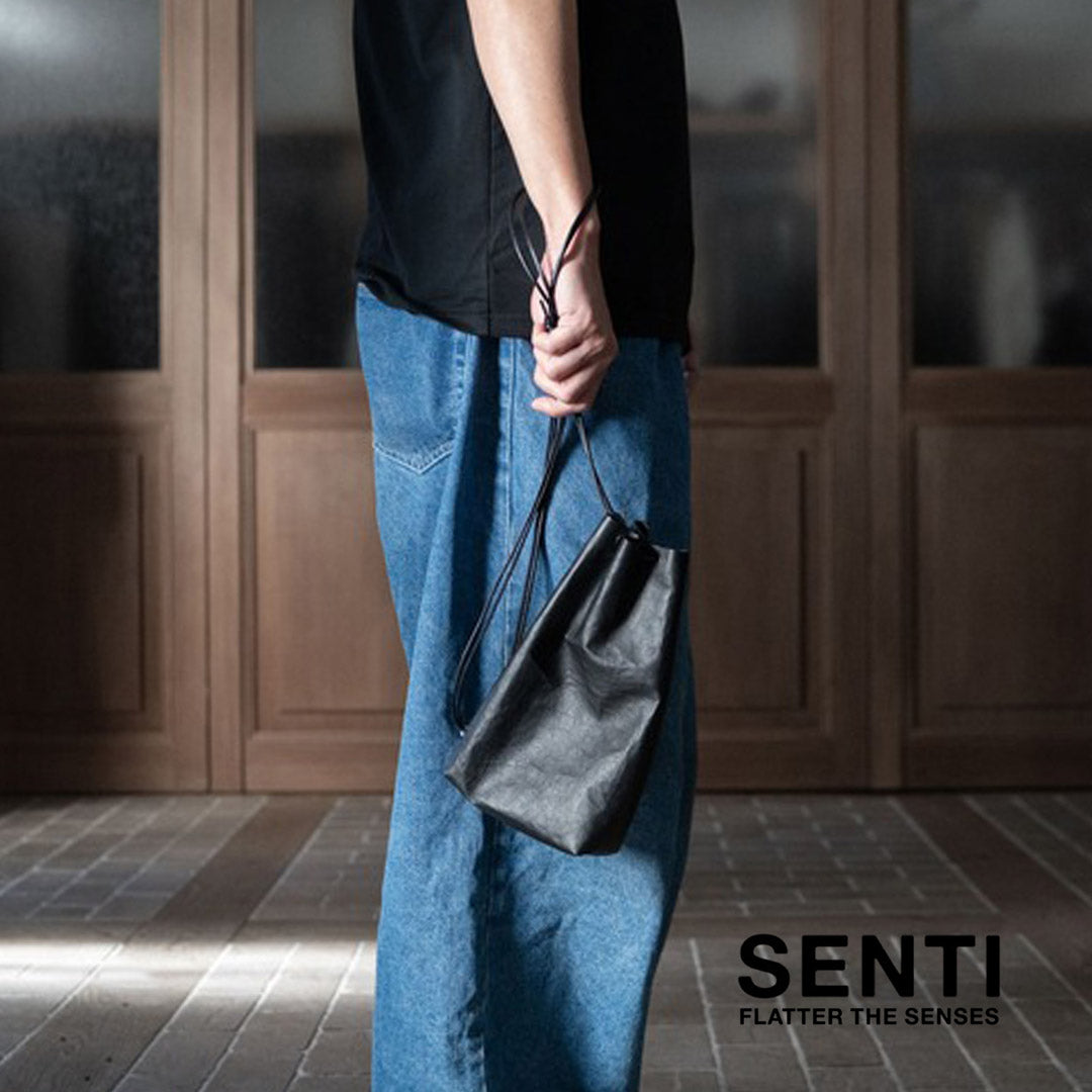 SENTI / Dyneema 皮革抽绳包 L