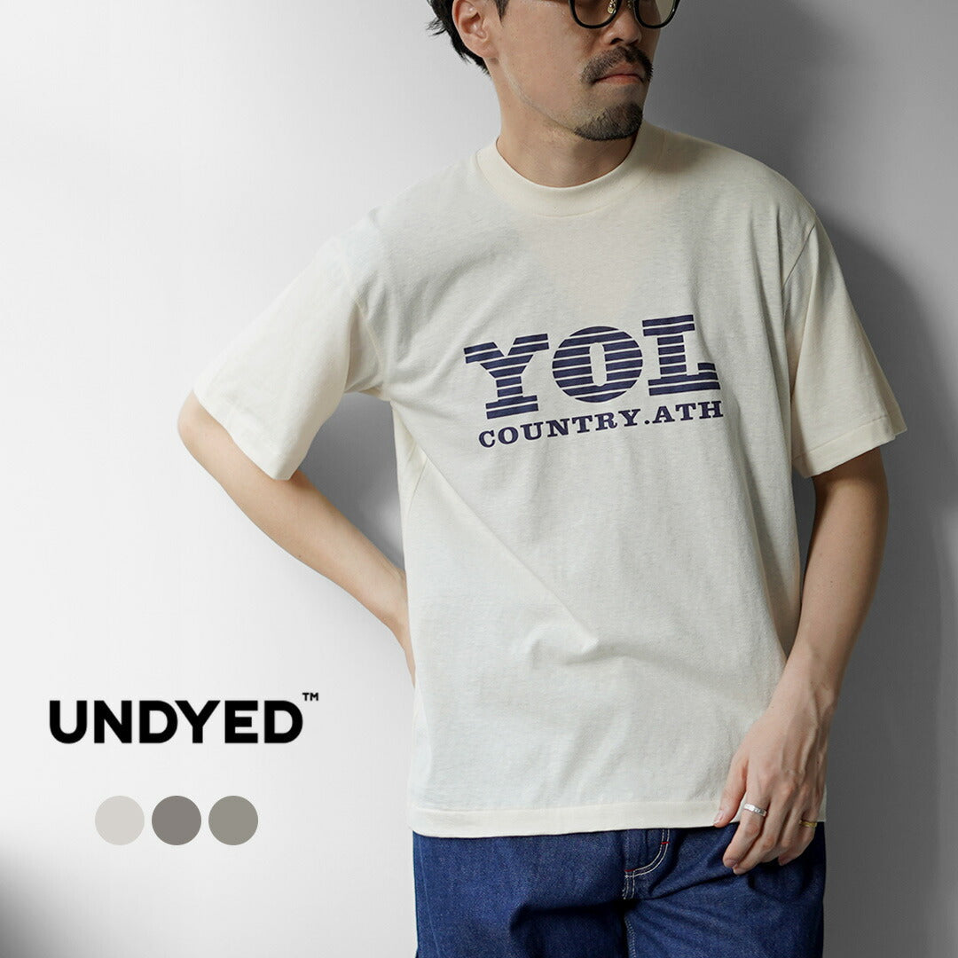 UNDYED / YOL 未染色有机棉印花 T 恤