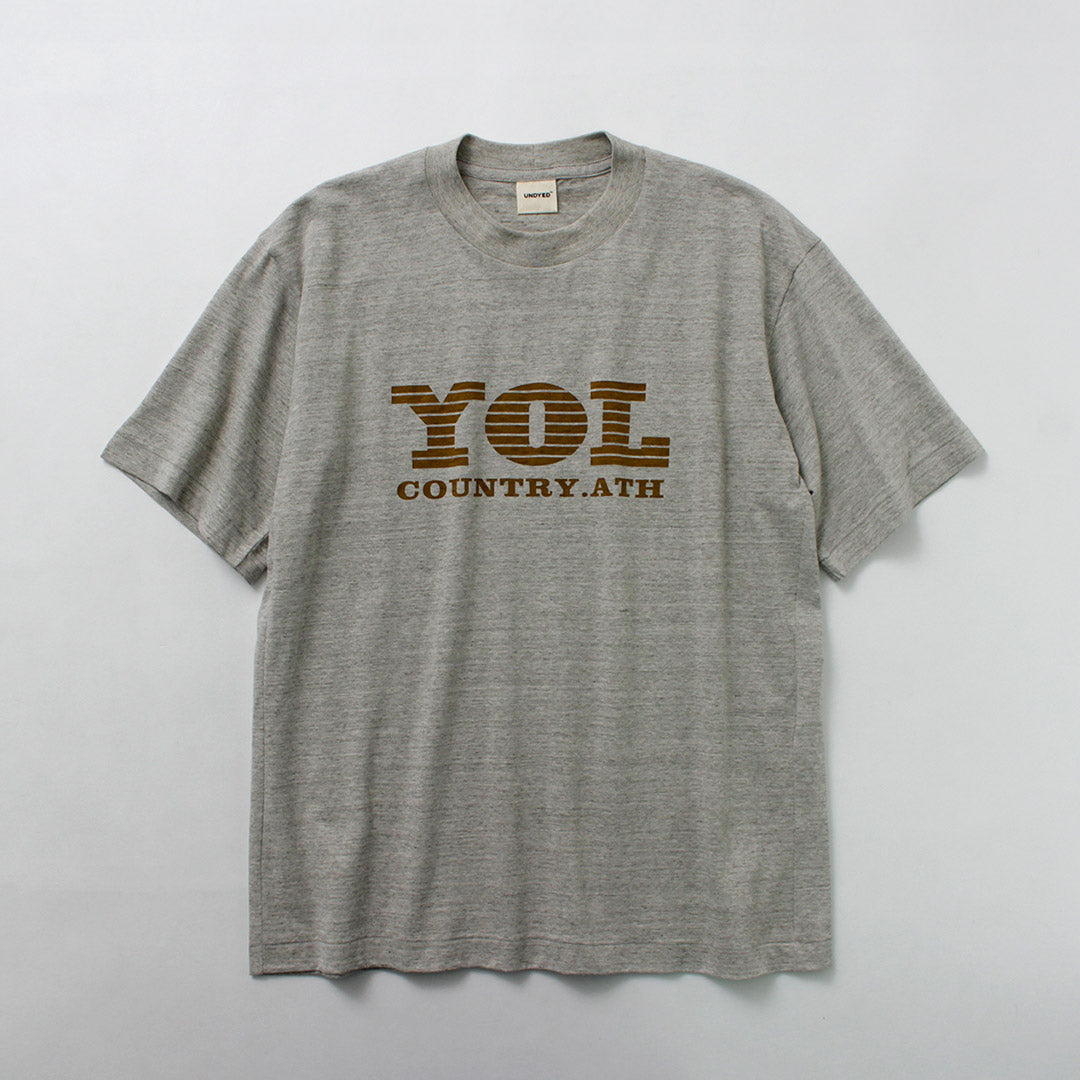 UNDYED / YOL 未染色有机棉印花 T 恤