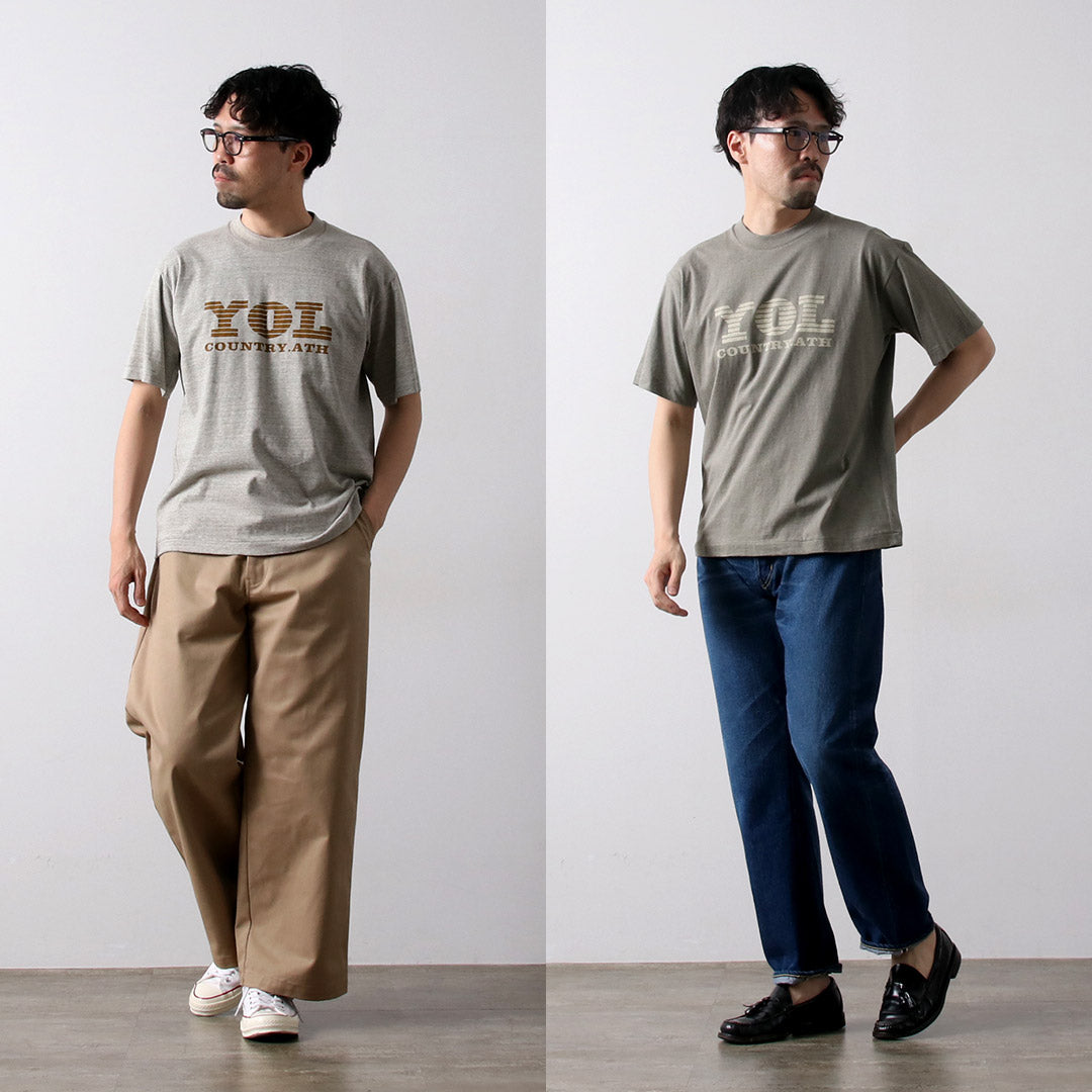 UNDYED / YOL 未染色有机棉印花 T 恤