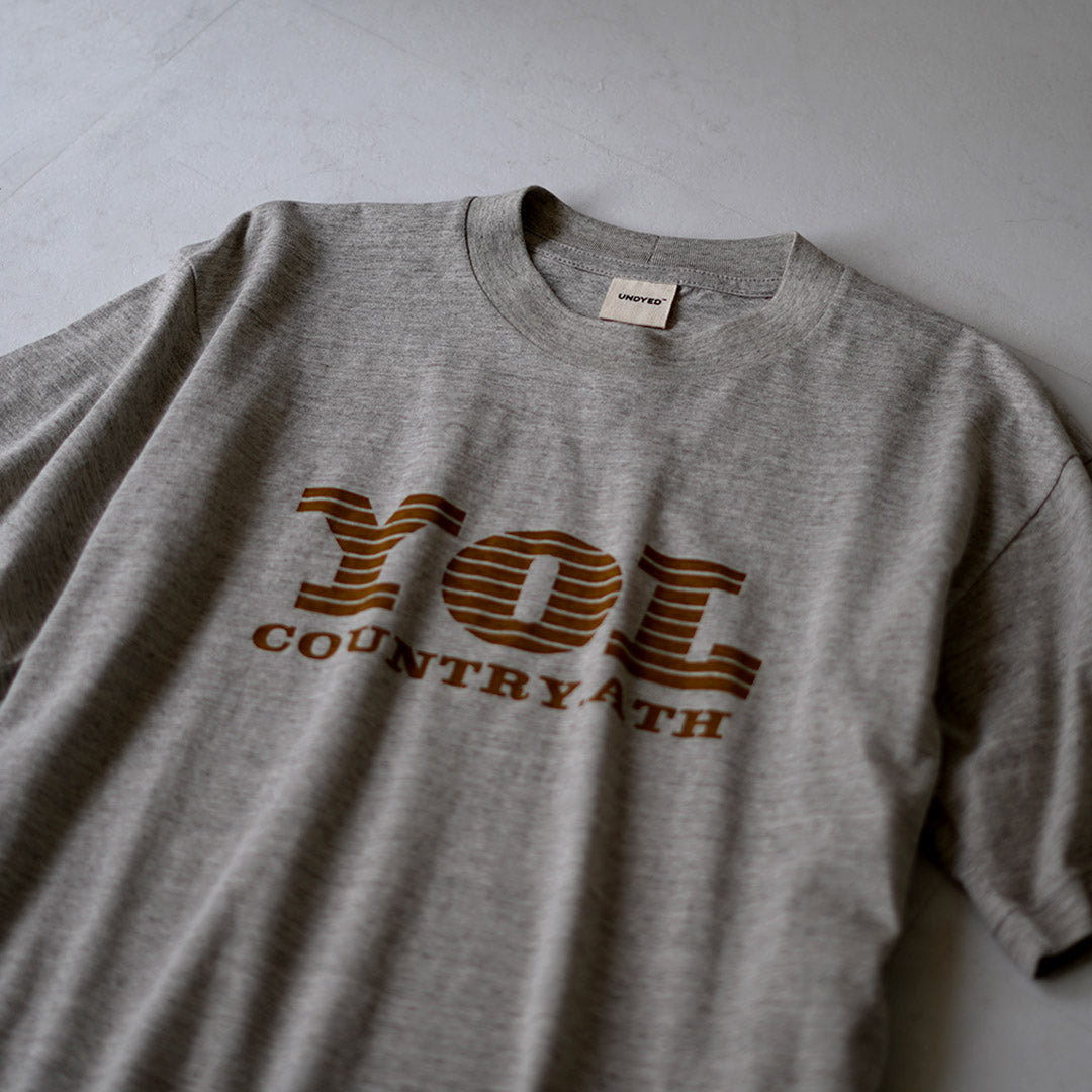 UNDYED / YOL 未染色有机棉印花 T 恤