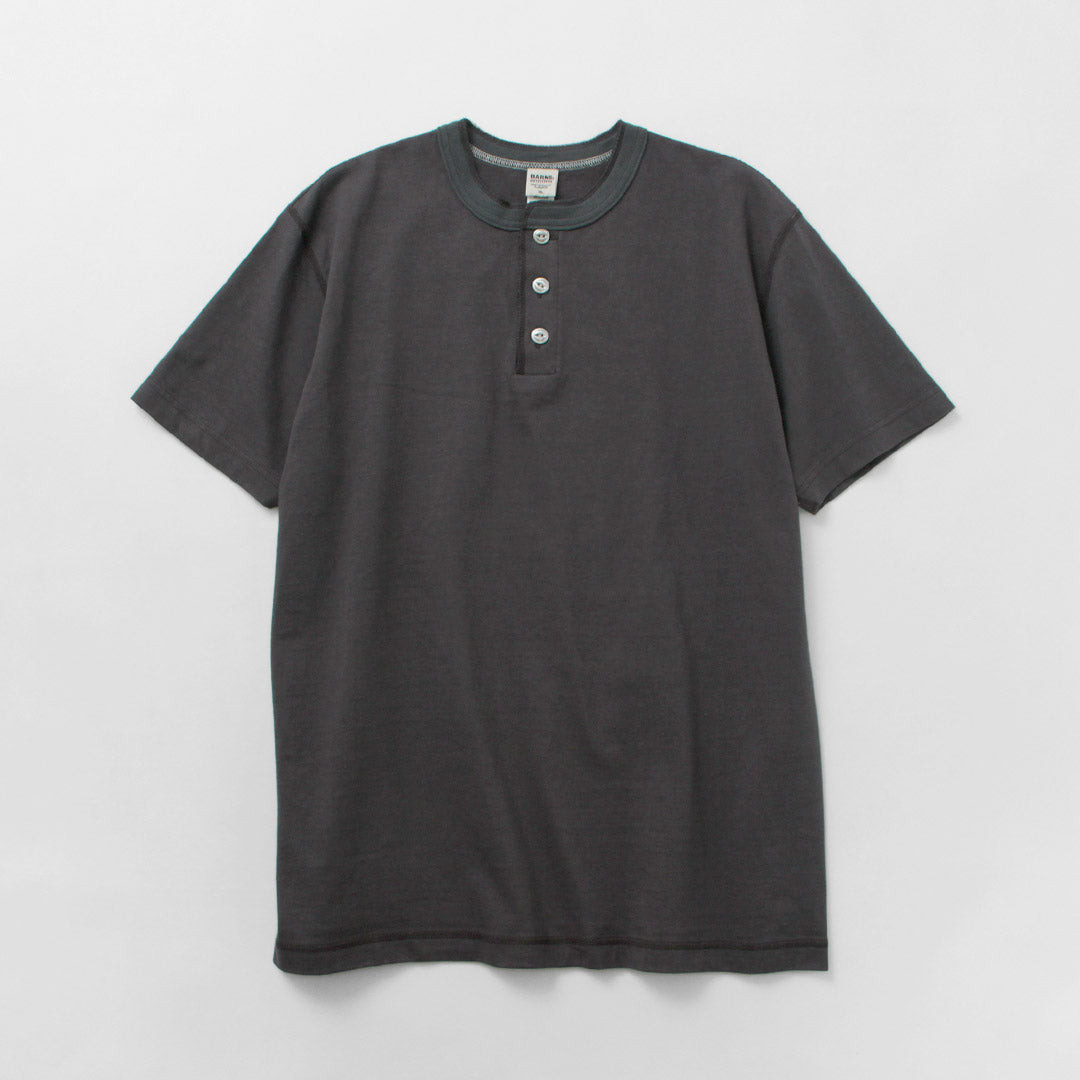 BARNS / Cozun tricot col Henry T-shirt à manches courtes SP Buttonworks