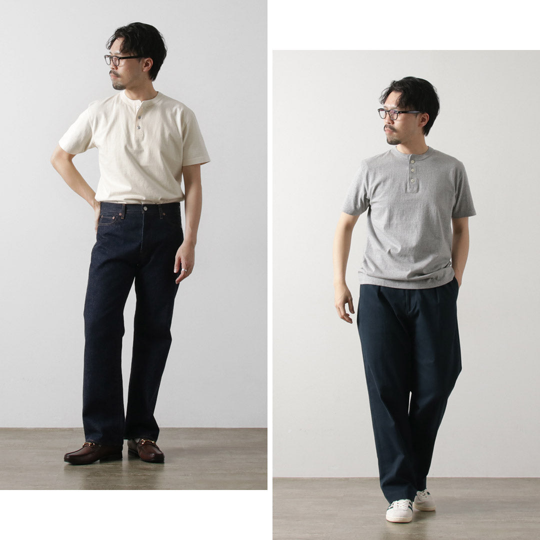 BARNS / Cozun 針織亨利領短袖T卹 SP Buttonworks