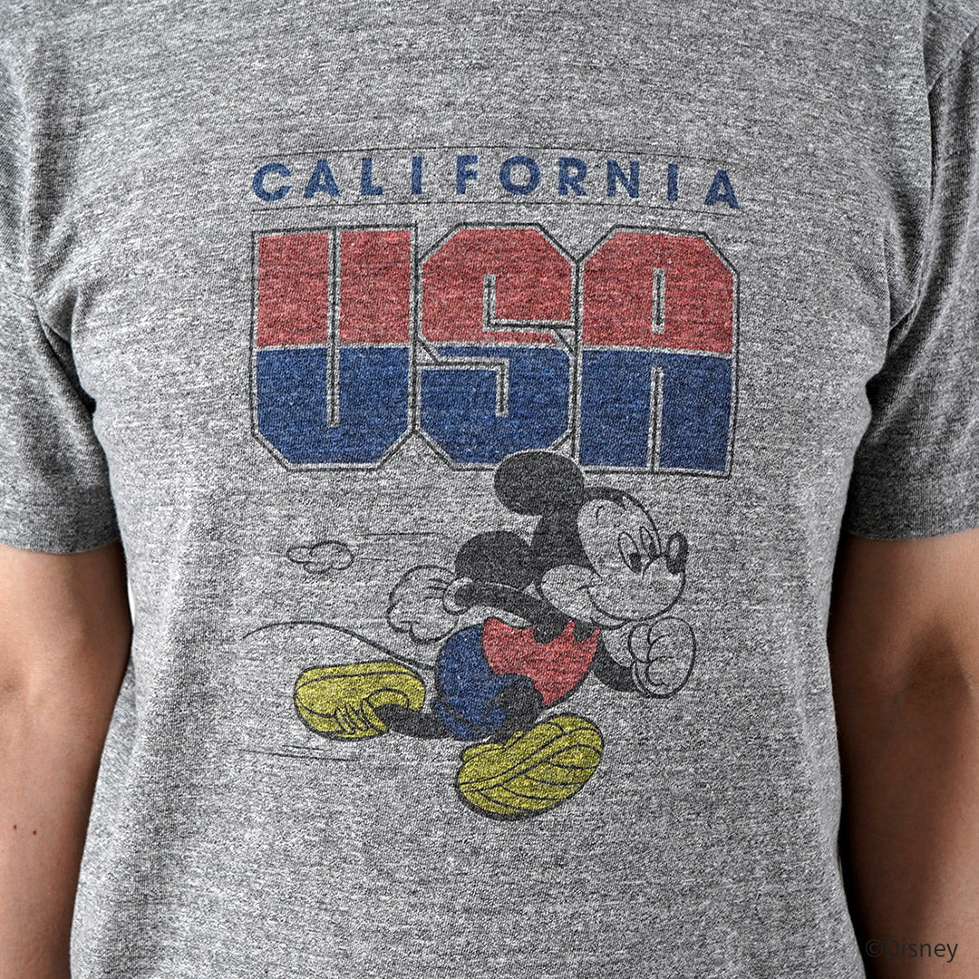 BARNS / Loopwheel Mickey T-Shirt USA CALIFORNIA