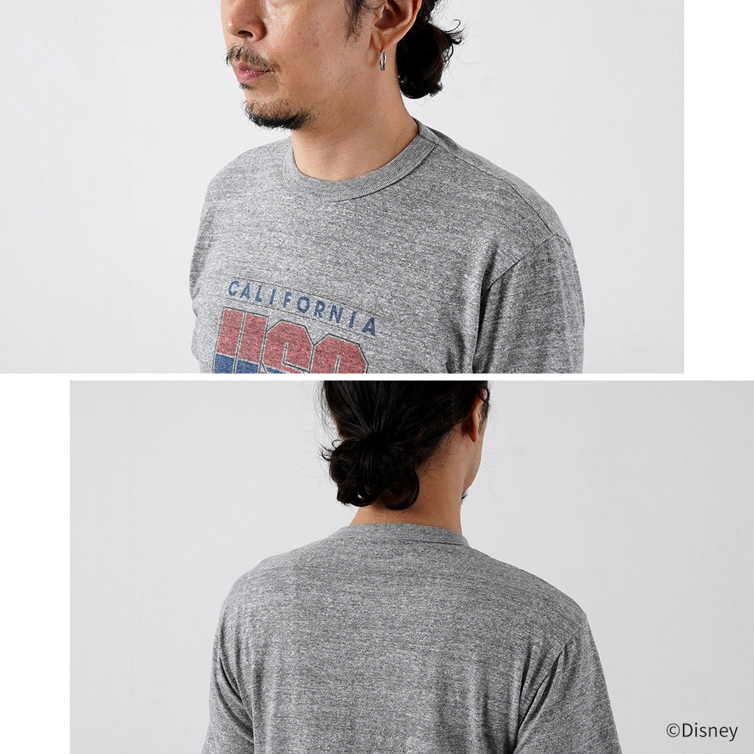 BARNS / Loopwheel Mickey T-Shirt USA CALIFORNIA