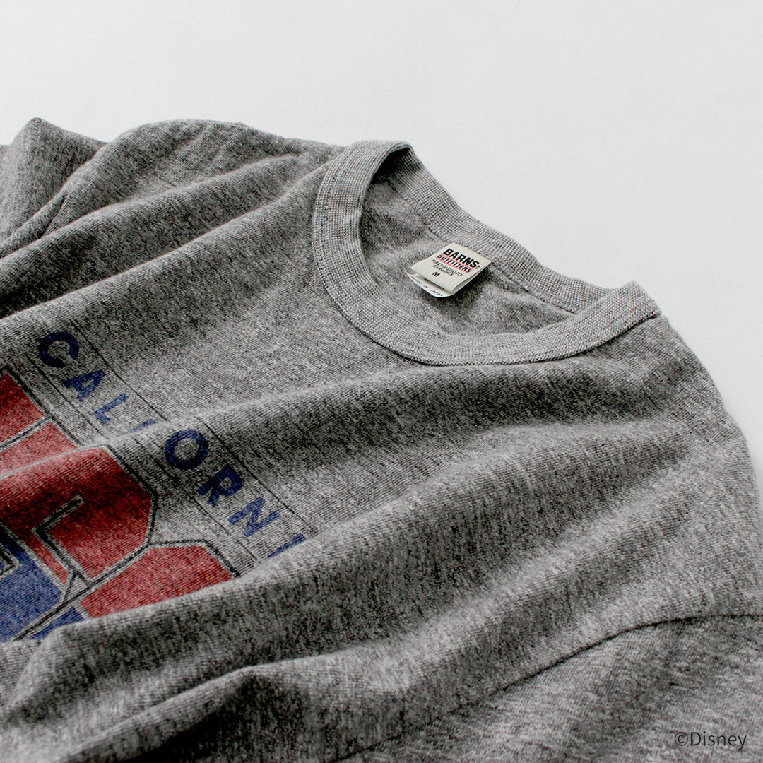 BARNS / Loopwheel Mickey T-Shirt USA CALIFORNIA