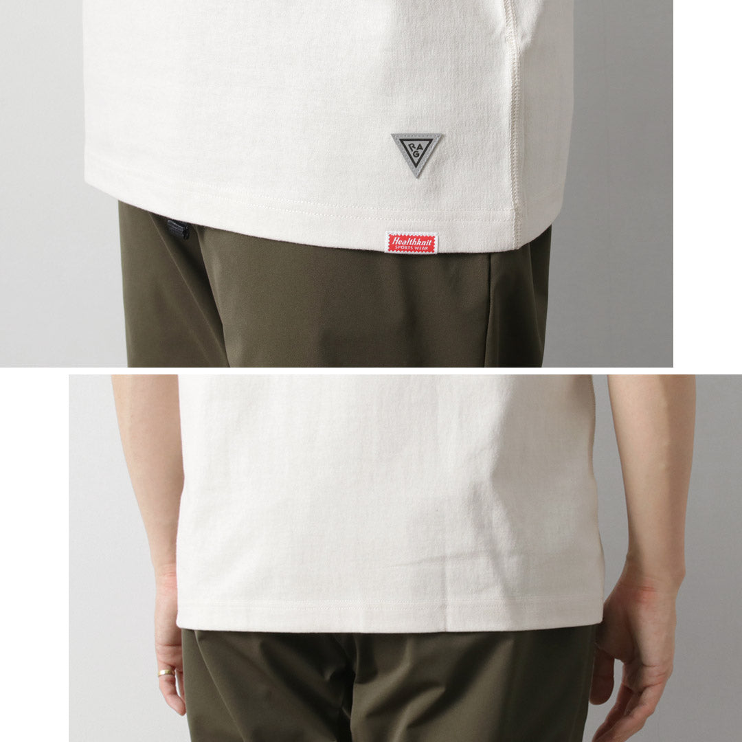 HEALTHKNIT / RAG Collaboration Raglan Short Sleeve Wide T-shirt Open-end Dry Jersey