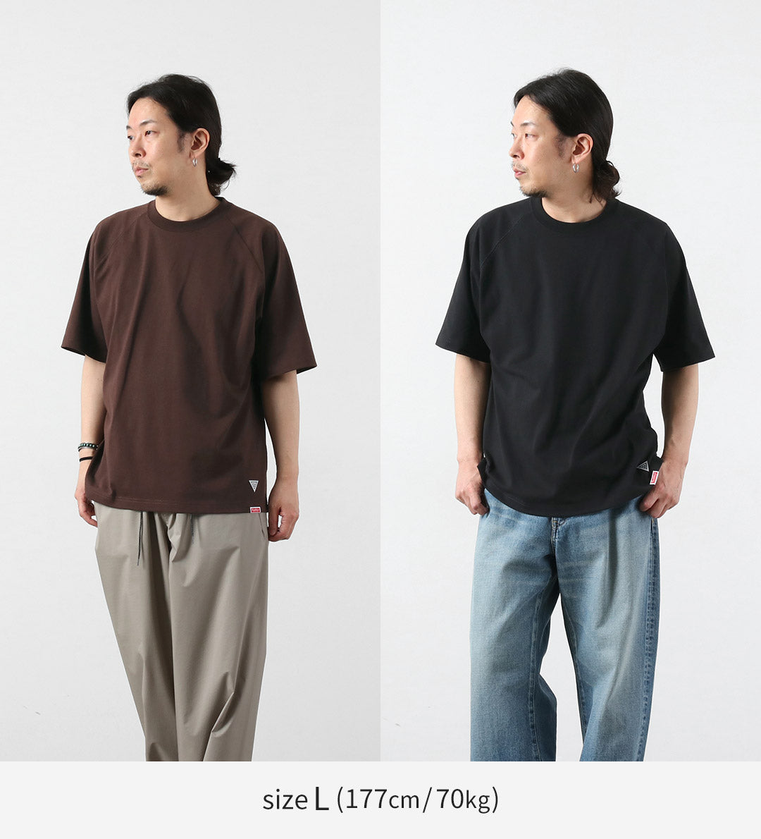 HEALTHKNIT / RAG Collaboration Raglan Short Sleeve Wide T-shirt Open-end Dry Jersey