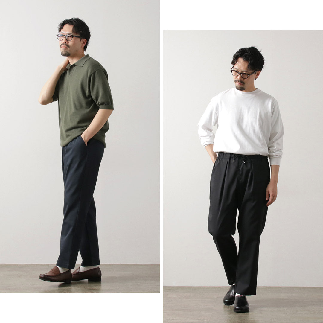 RE HECHO EN TOKIO JAPÓN / Ramie Solotex Twill Tuck Pants