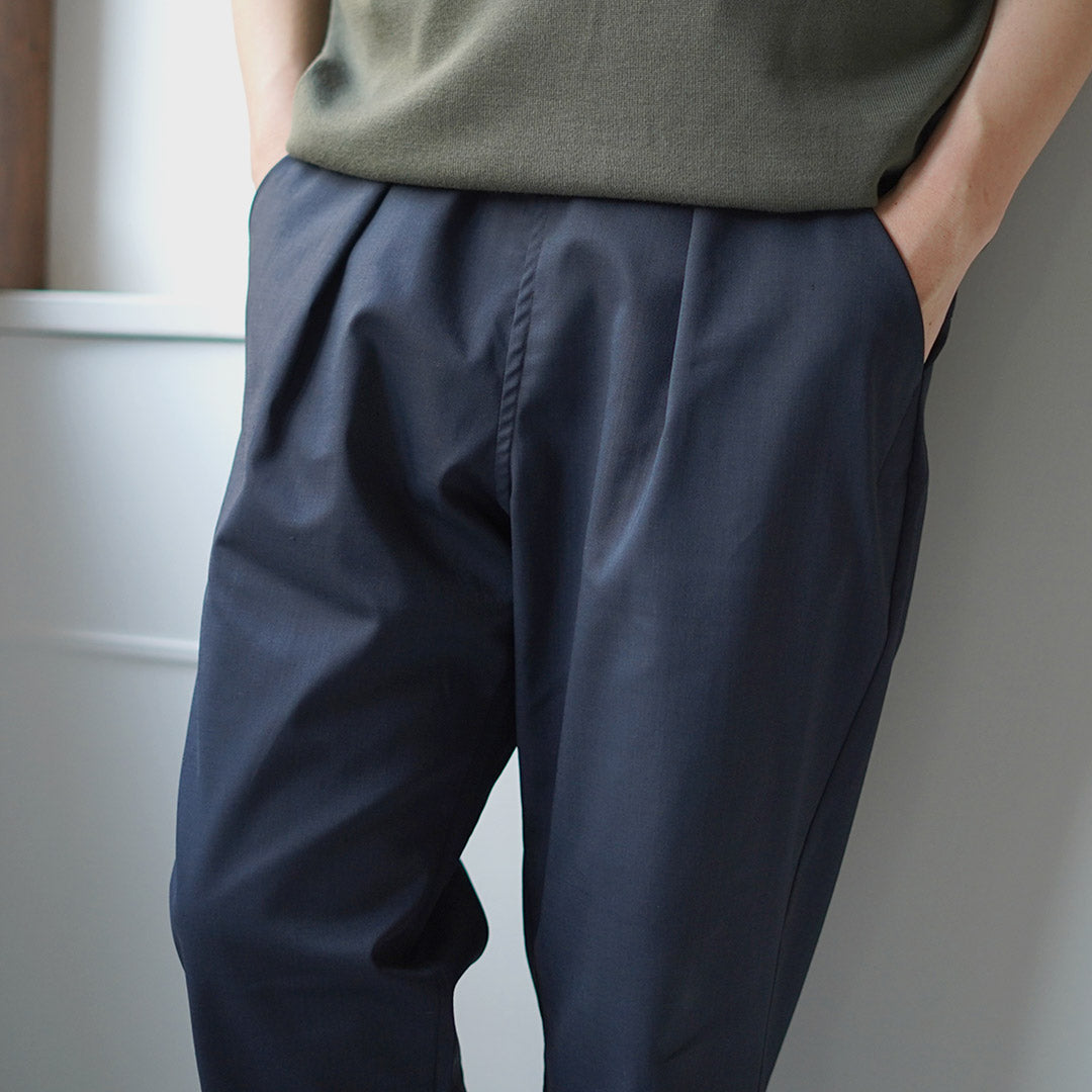 RE HECHO EN TOKIO JAPÓN / Ramie Solotex Twill Tuck Pants