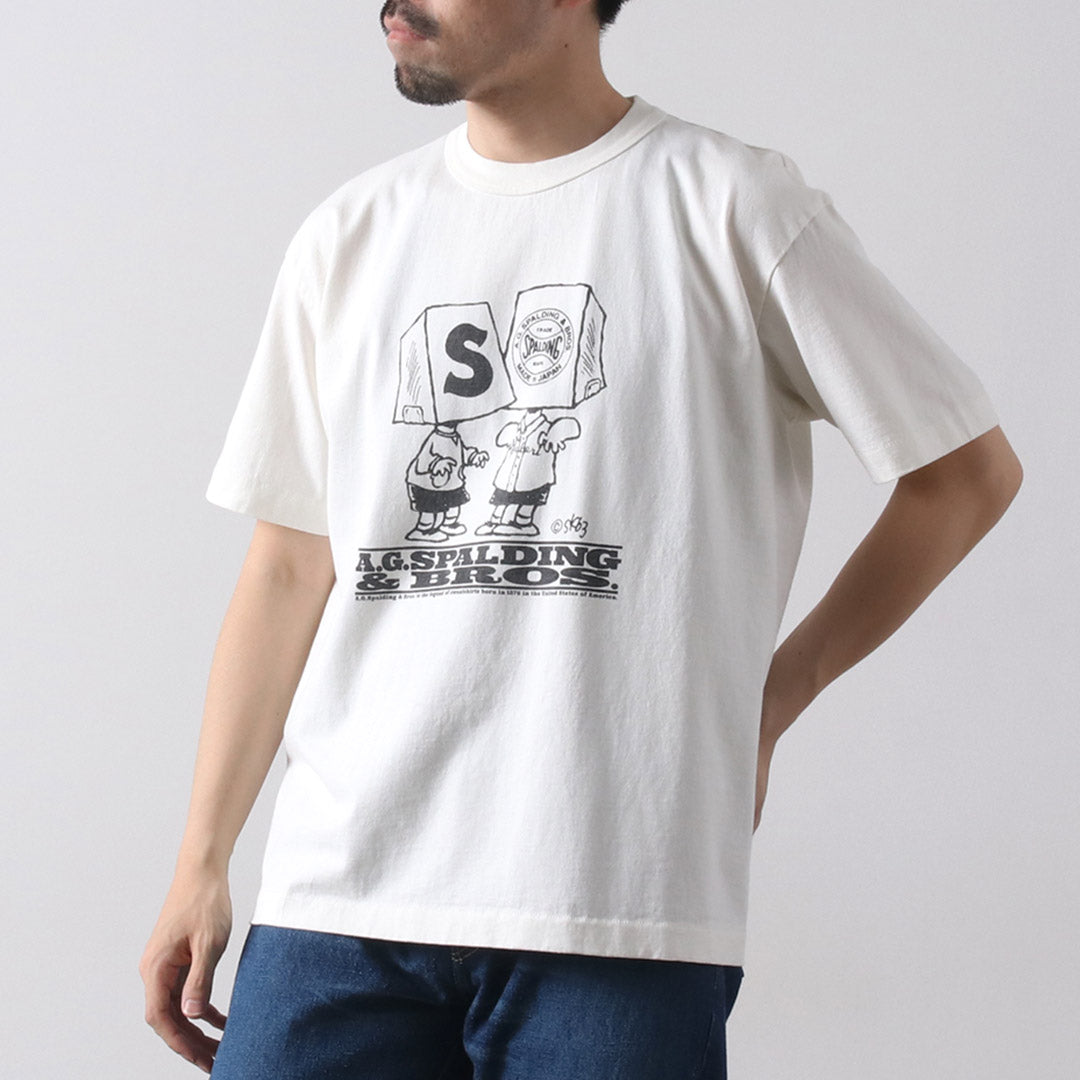 A.G.SPALDING & BROS / Sketchbook Print T-Shirt