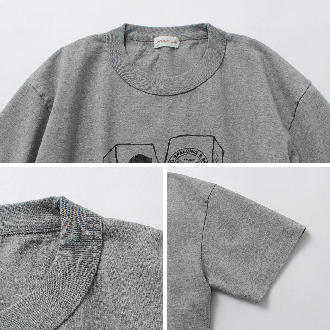 A.G.SPALDING & BROS / T-shirt imprimé carnet de croquis