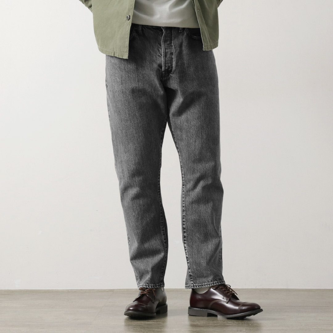 SANCA / 14oz 데님 테이퍼드 5P 팬츠 아이스워시