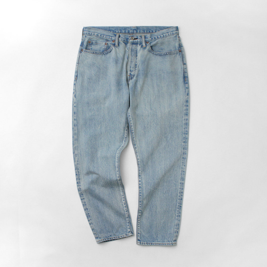 SANCA / 14oz 데님 테이퍼드 5P 팬츠 아이스워시