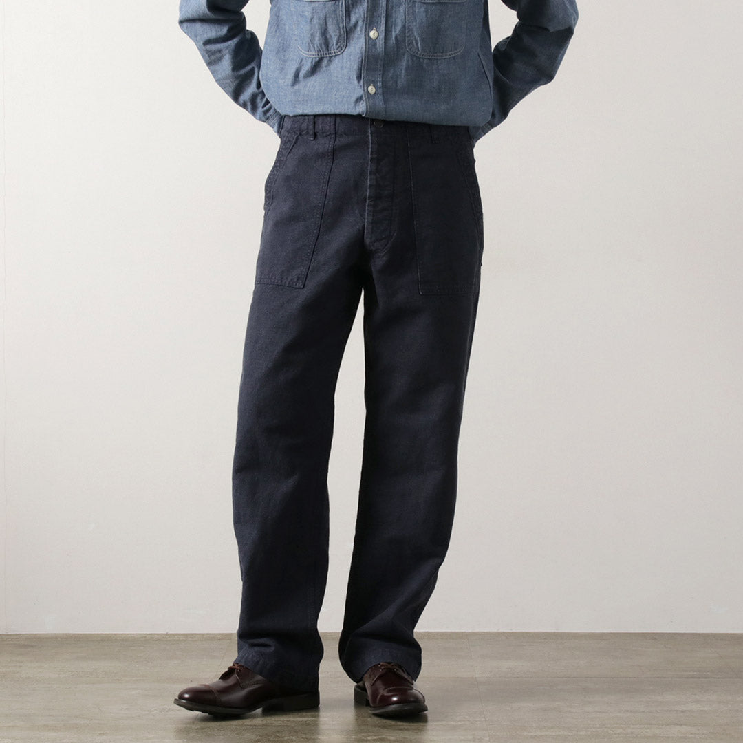 FOB FACTORY / Pantalon de fatigue en chanvre et coton