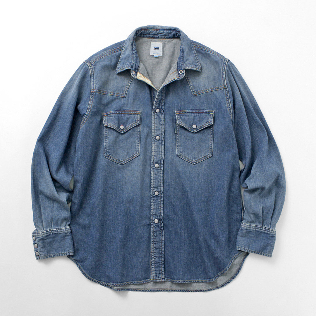 FOB FACTORY / Chemise western en jean F3506