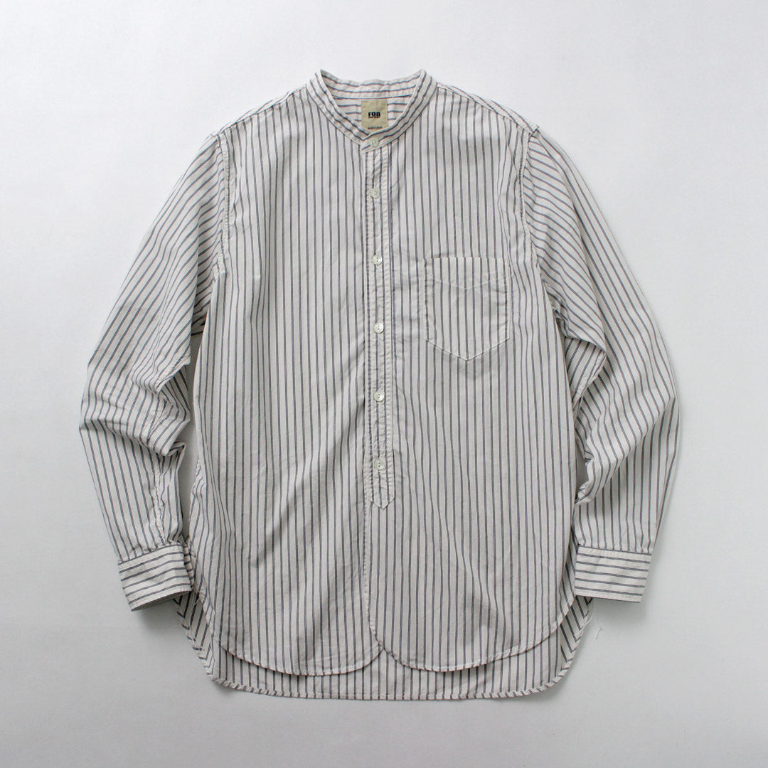 FOB FACTORY / F3509 Band Collar Shirt