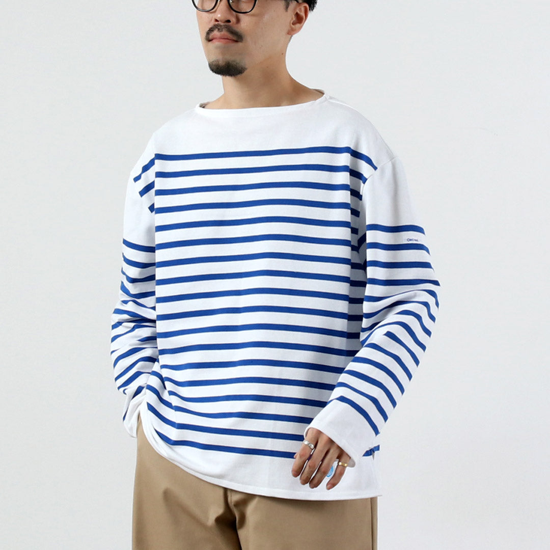 ORCIVAL / Jersey de manga larga con cuello barco y ajuste relajado