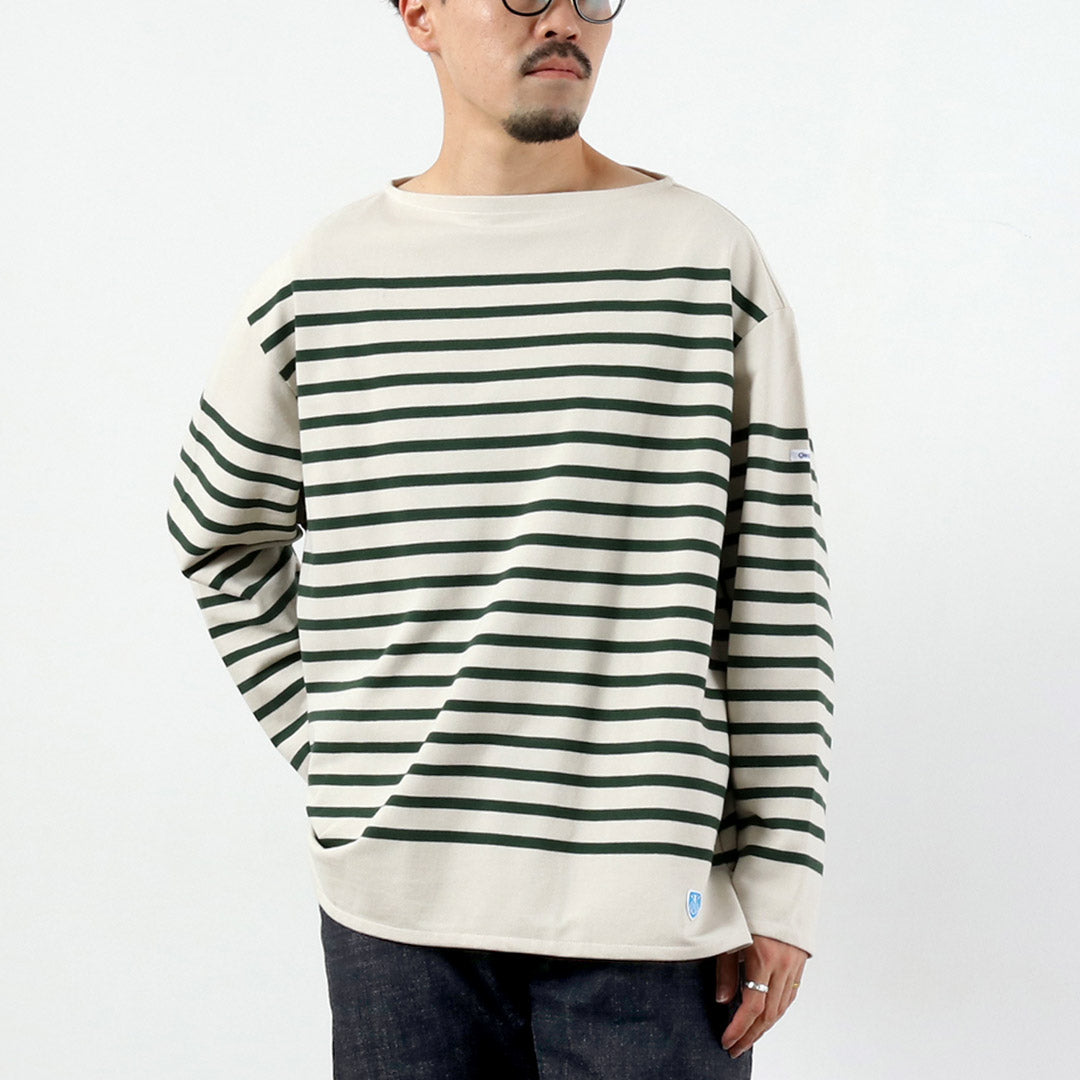 ORCIVAL / Jersey de manga larga con cuello barco y ajuste relajado