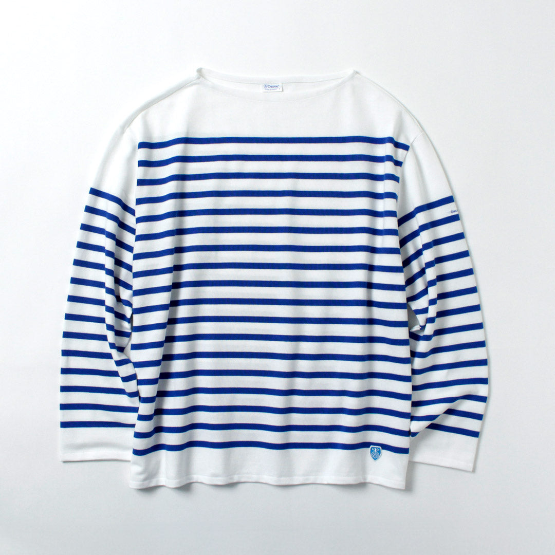 ORCIVAL / Jersey de manga larga con cuello barco y ajuste relajado