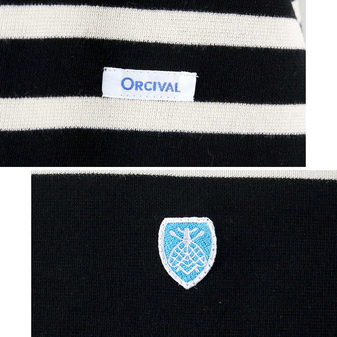 ORCIVAL / Pull à manches longues et col bateau coupe décontractée