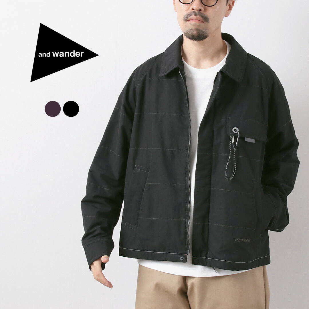 AND WANDER / Veste Octa Swing Top en coton et nylon