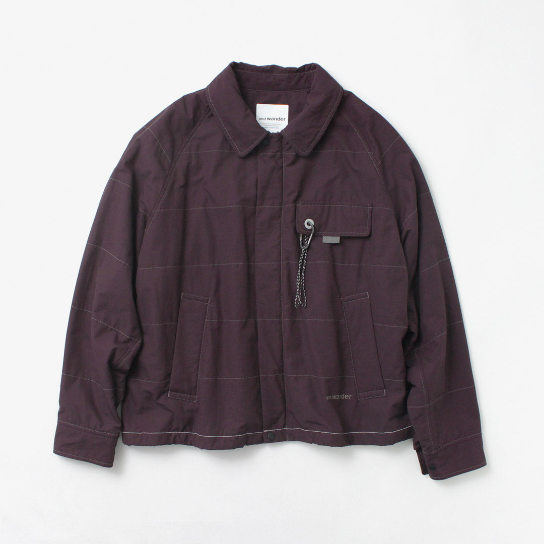 AND WANDER / Veste Octa Swing Top en coton et nylon