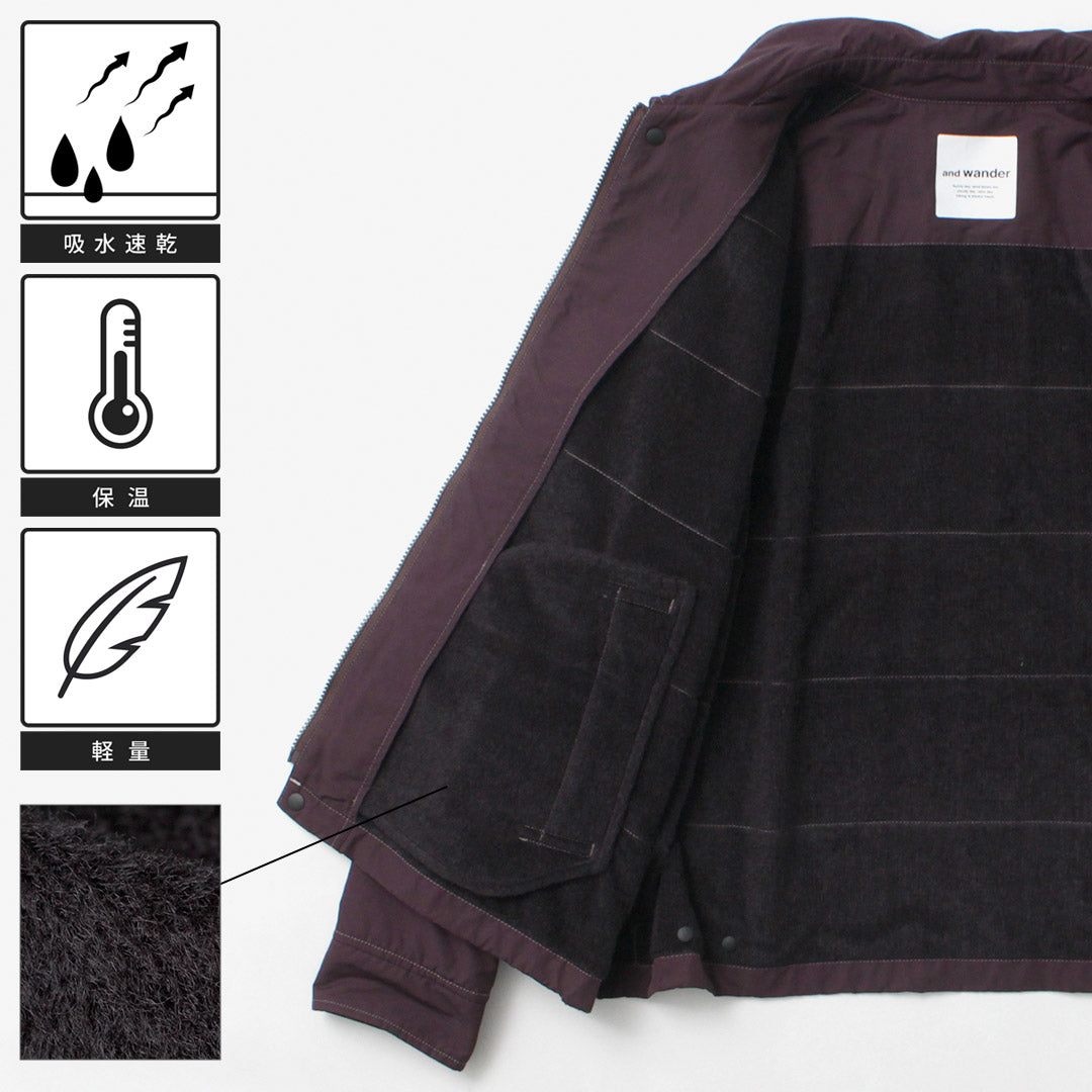 AND WANDER / Veste Octa Swing Top en coton et nylon
