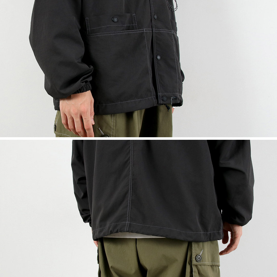 AND WANDER / Veste chemise en nylon froissé