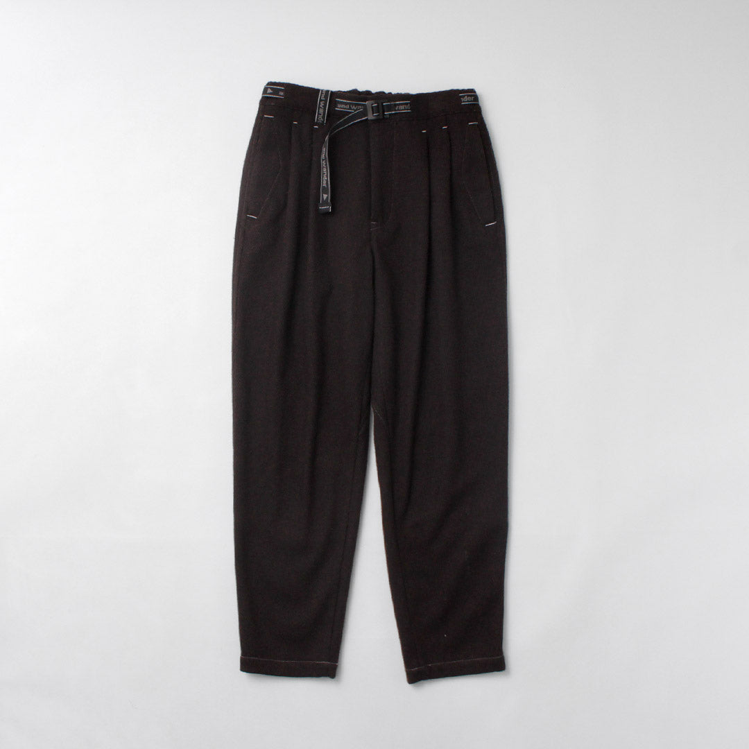 AND WANDER / REWOOL Pantalon fuselé en tweed