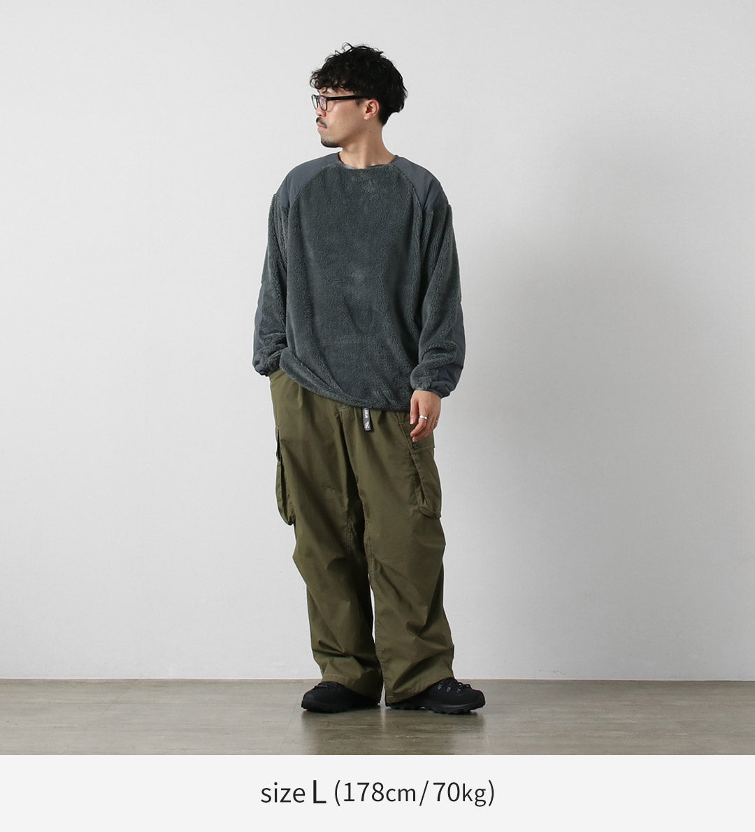 WILDTHINGS / 3 级 Shaggy 圆领套头衫
