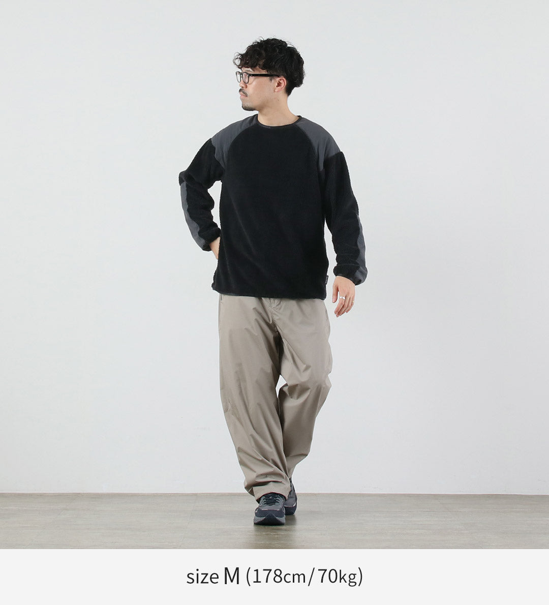 WILDTHINGS / 3 级 Shaggy 圆领套头衫