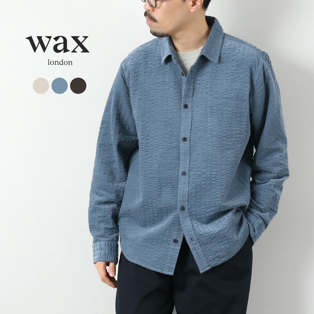 WAX LONDON / Seersucker Corduroy Sherry Shirt