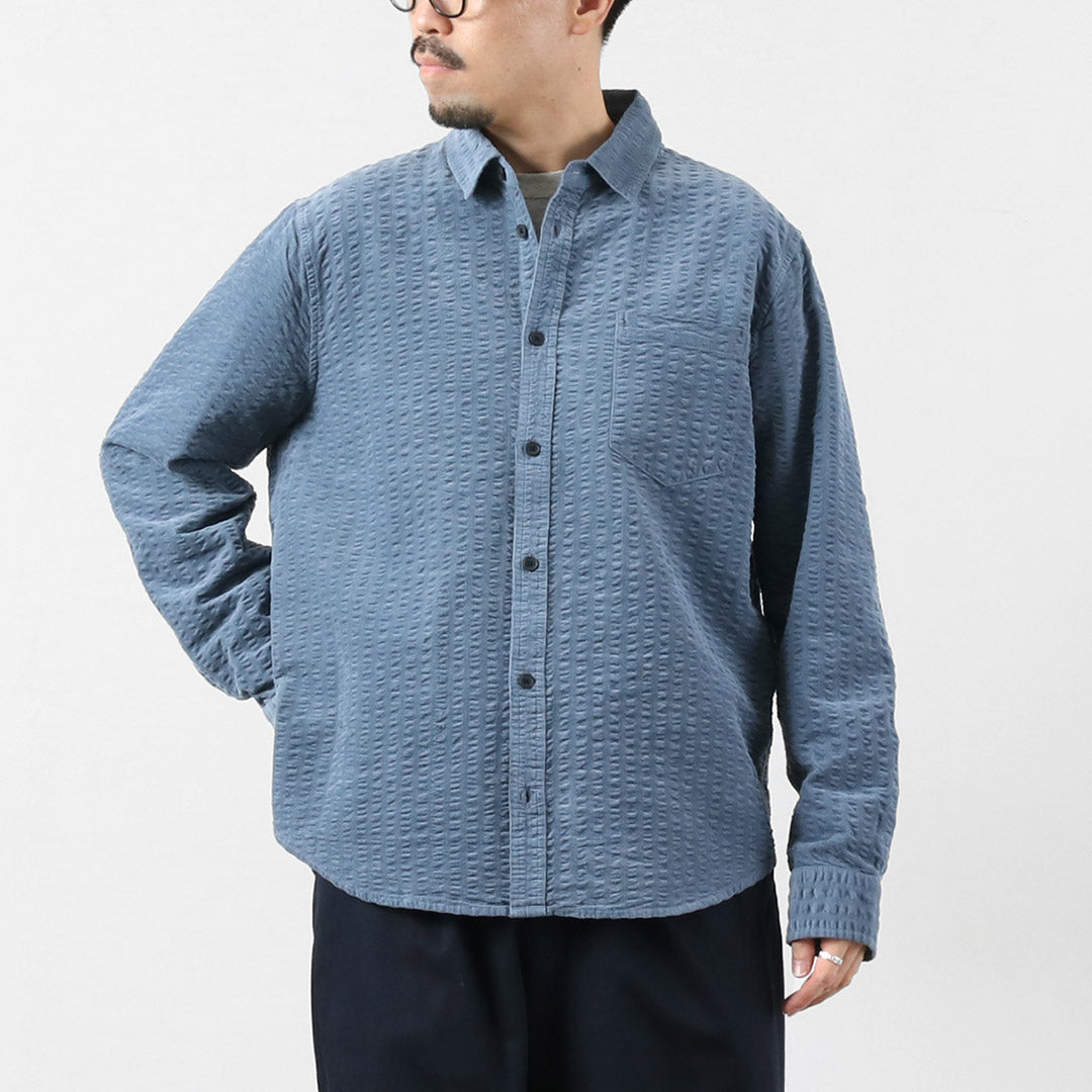 WAX LONDON / Seersucker Corduroy Sherry Shirt