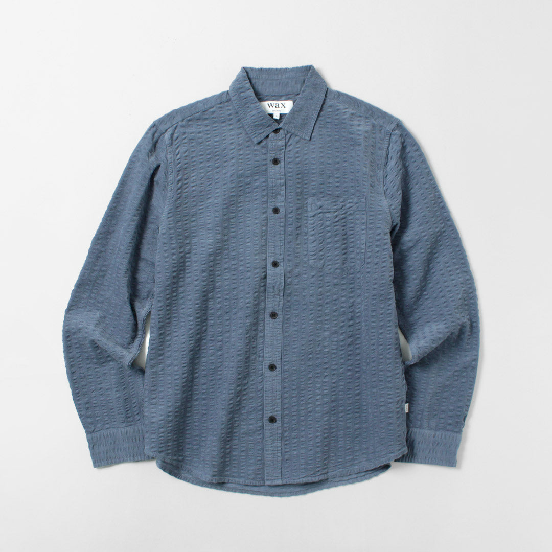WAX LONDON / Seersucker Corduroy Sherry Shirt