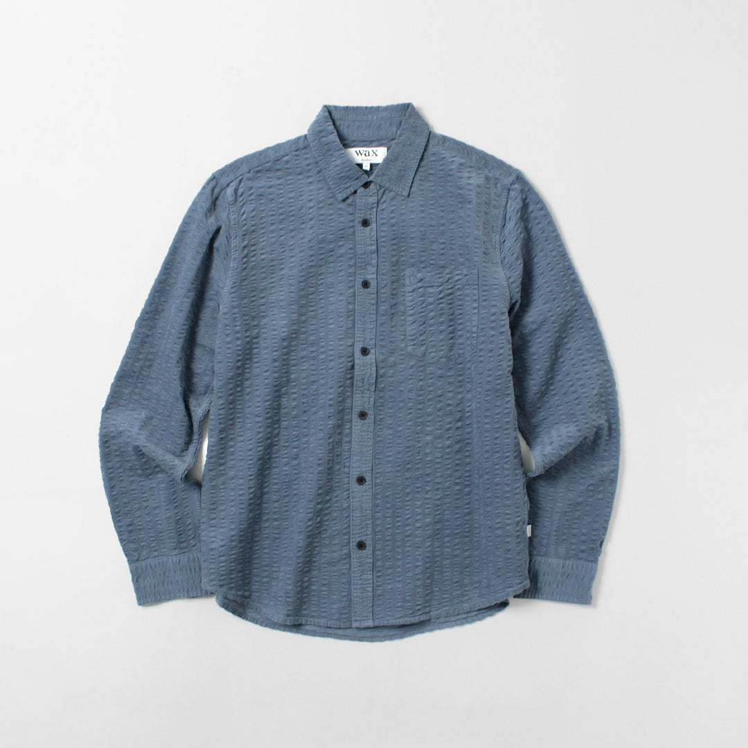 WAX LONDON / Seersucker Corduroy Sherry Shirt