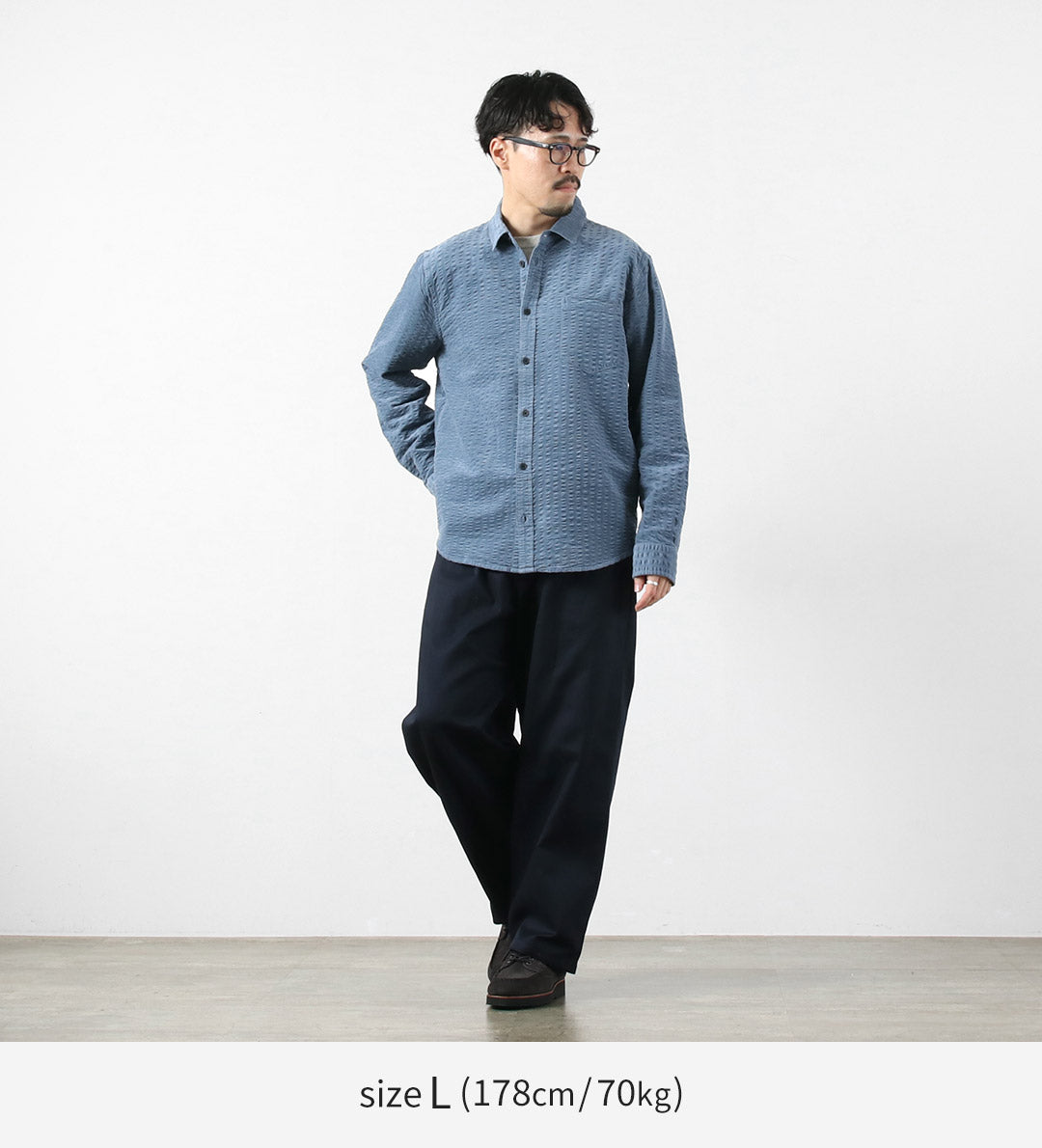 WAX LONDON / Seersucker Corduroy Sherry Shirt