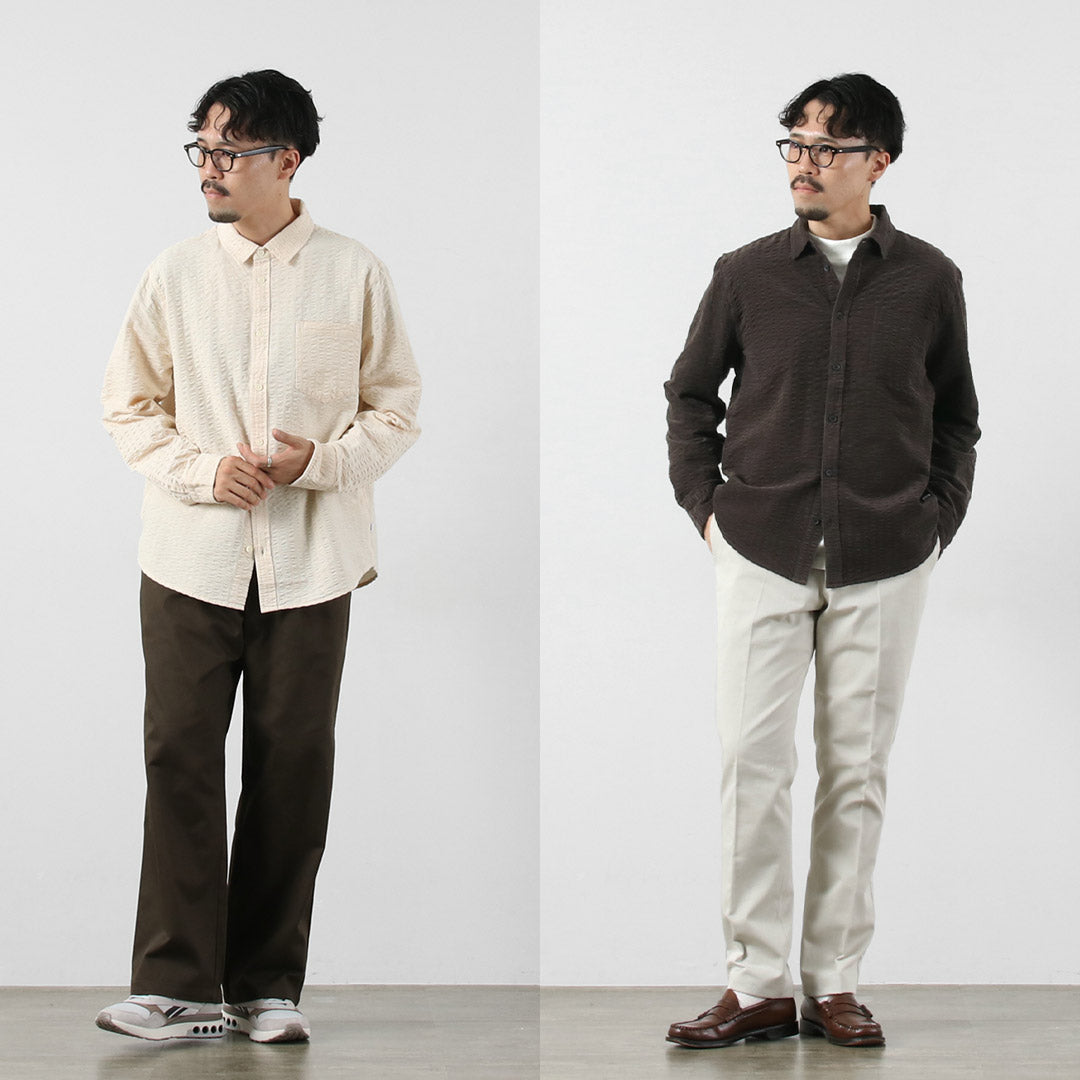 WAX LONDON / Seersucker Corduroy Sherry Shirt