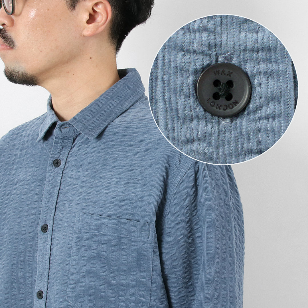 WAX LONDON / Seersucker Corduroy Sherry Shirt