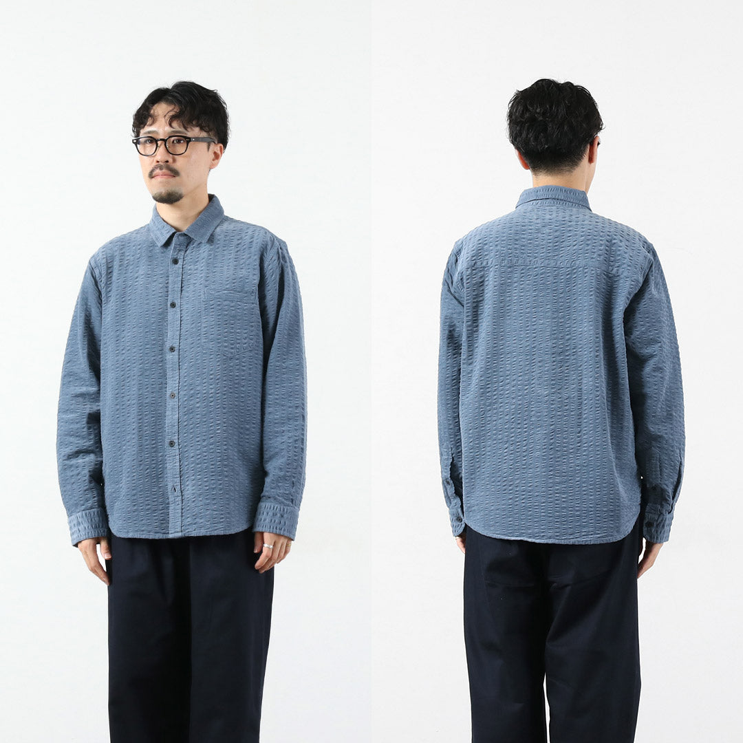 WAX LONDON / Seersucker Corduroy Sherry Shirt