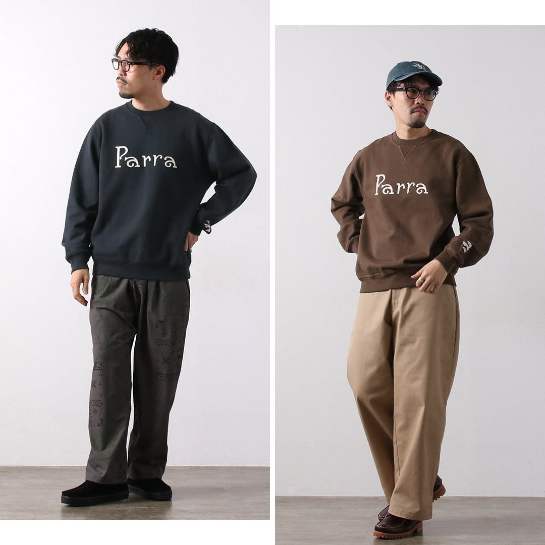 BY PARRA / Weird Trad Logo Crewneck Sweatshirt