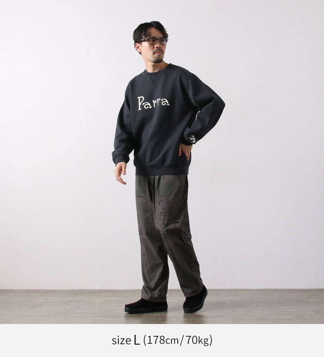 BY PARRA / Weird Trad Logo Crewneck Sweatshirt
