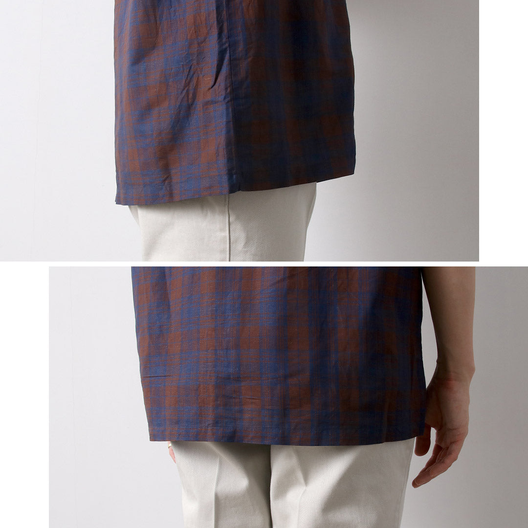 KEMA DESIGNS / Open Collar Short Sleeve Shirt