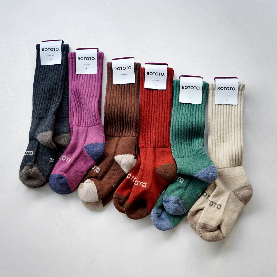 ROTOTO / Chaussettes hautes en laine d'agneau mérinos