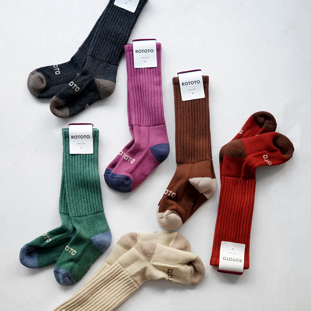 ROTOTO / Chaussettes hautes en laine d'agneau mérinos