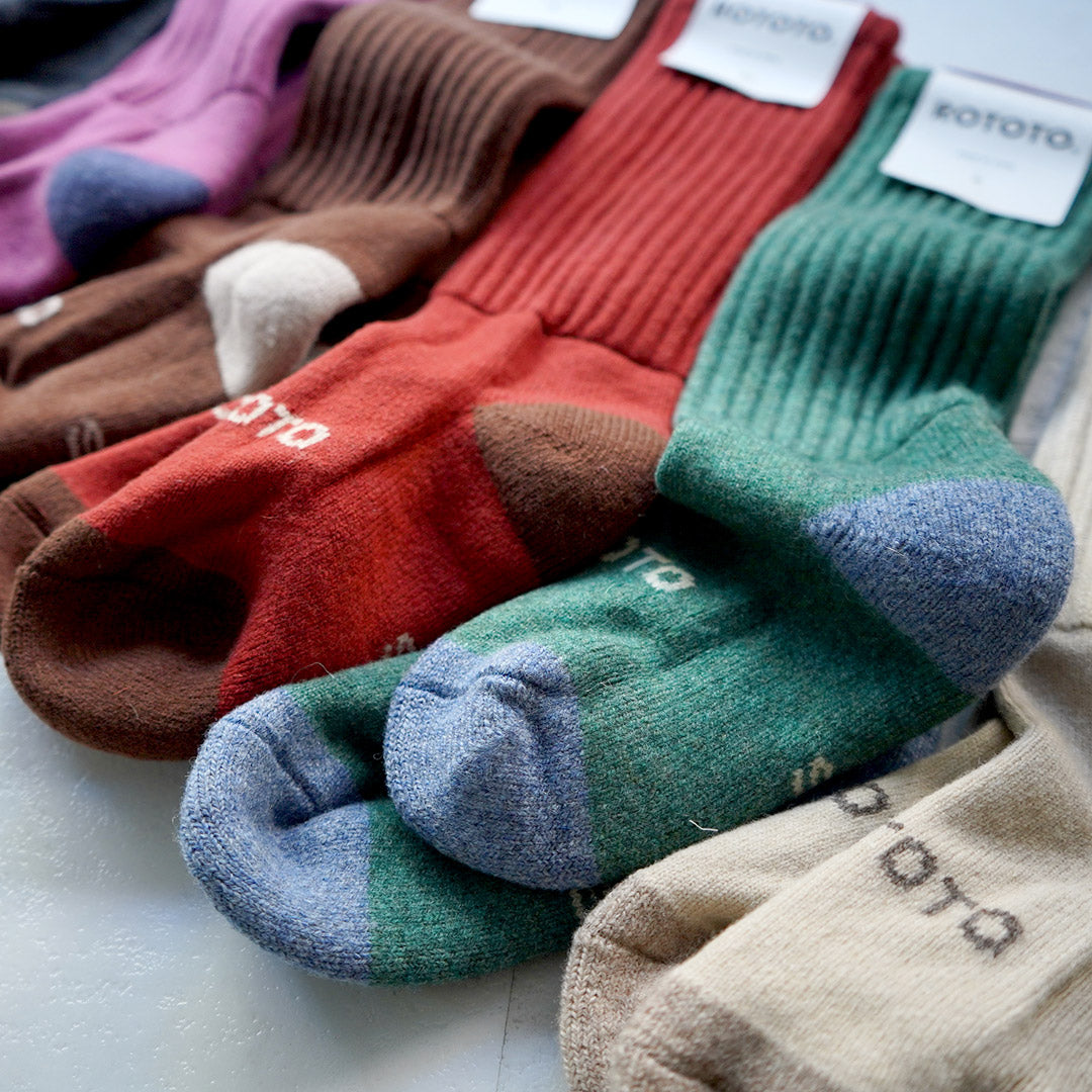 ROTOTO / Chaussettes hautes en laine d'agneau mérinos