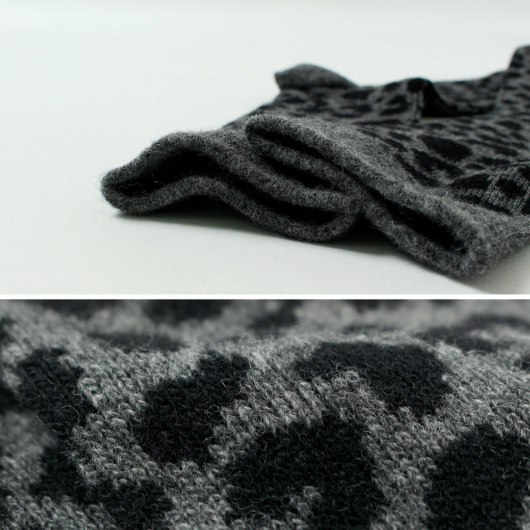 ROTOTO / Leopard Pattern Merino Socks