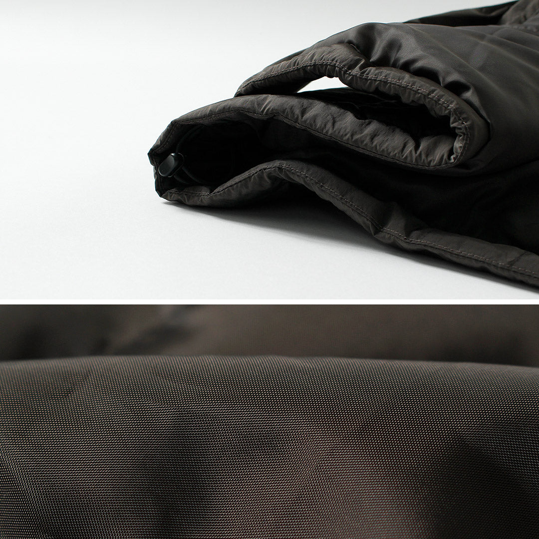 THOUSAND MILE / Stand Collar Padded Shadow Nylon Jacket